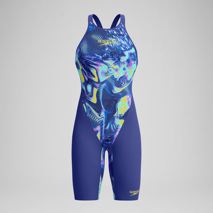 Fastskin LZR Pure Valor 2.0 Closedback Kneeskin Blue/Navy | Speedo