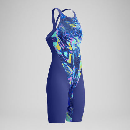 Fastskin LZR Pure Valor 2.0 Closedback Kneeskin Blue/Navy | Speedo