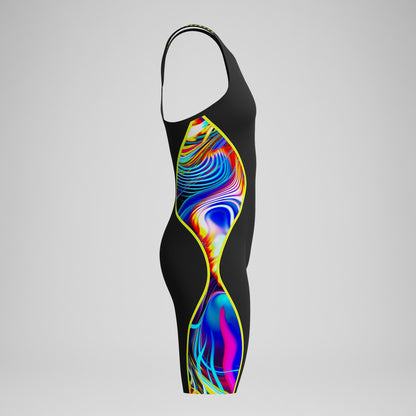 Fastskin LZR Pure Intent 2.0 Closedback Kneeskin Black/Yellow | Speedo