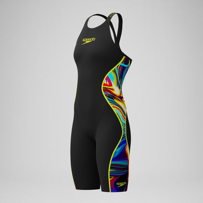 Fastskin LZR Pure Intent 2.0 Closedback Kneeskin Black/Yellow | Speedo