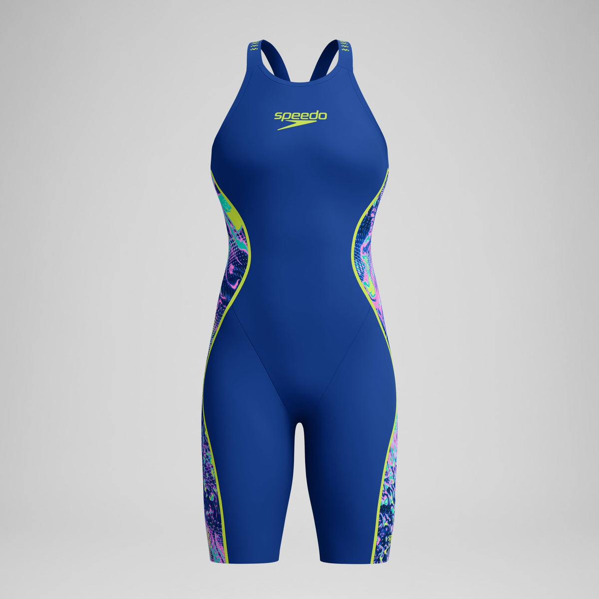 Fastskin LZR Pure Intent 2.0 Closedback Kneeskin Navy/Blue/Yel | Speedo