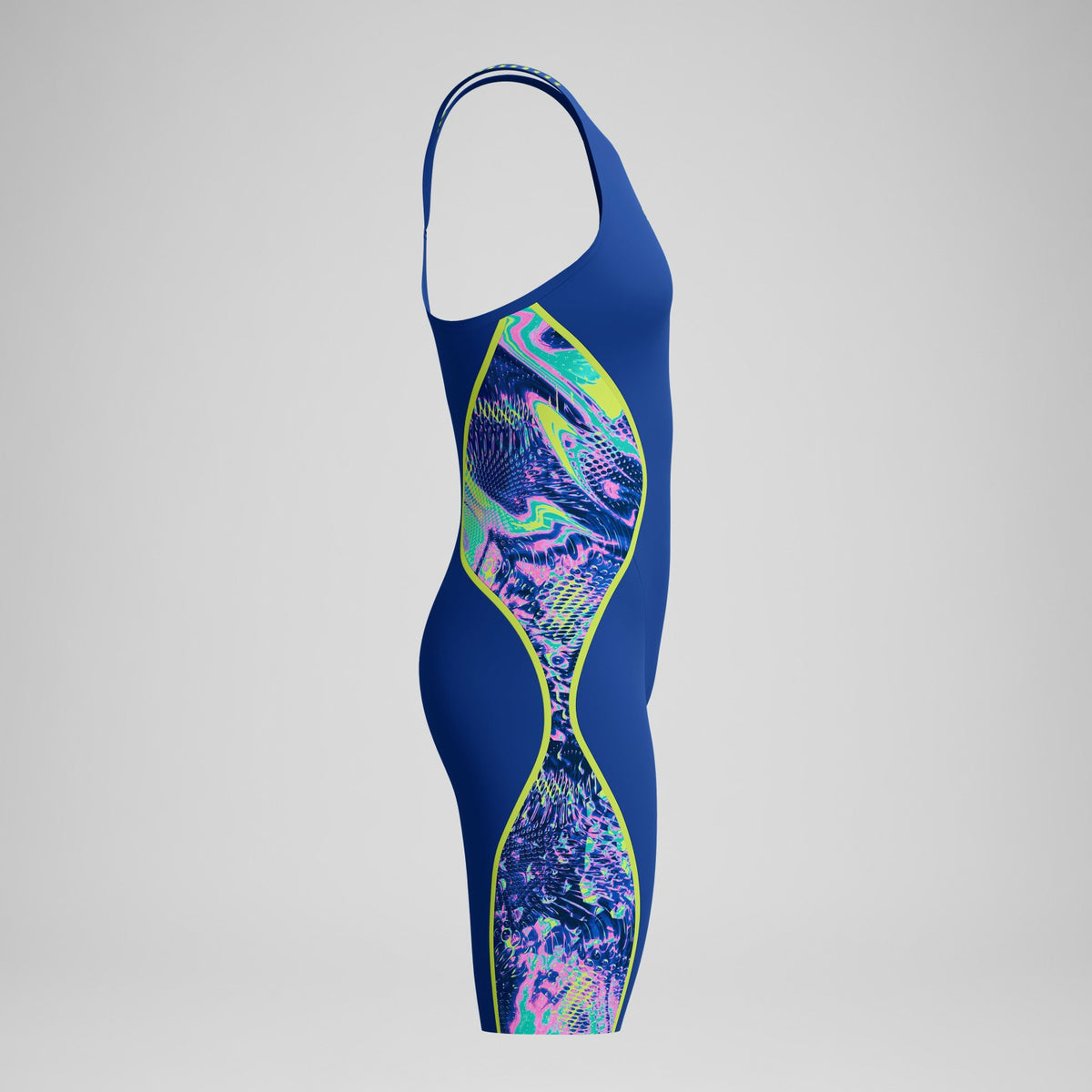 Fastskin LZR Pure Intent 2.0 Closedback Kneeskin Navy/Blue/Yel | Speedo