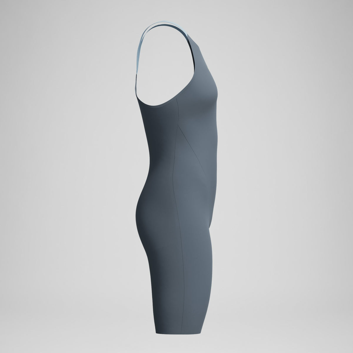 Fastskin LZR Pure Valor 2.0 Closedback Kneeskin Grey/Blue | Speedo