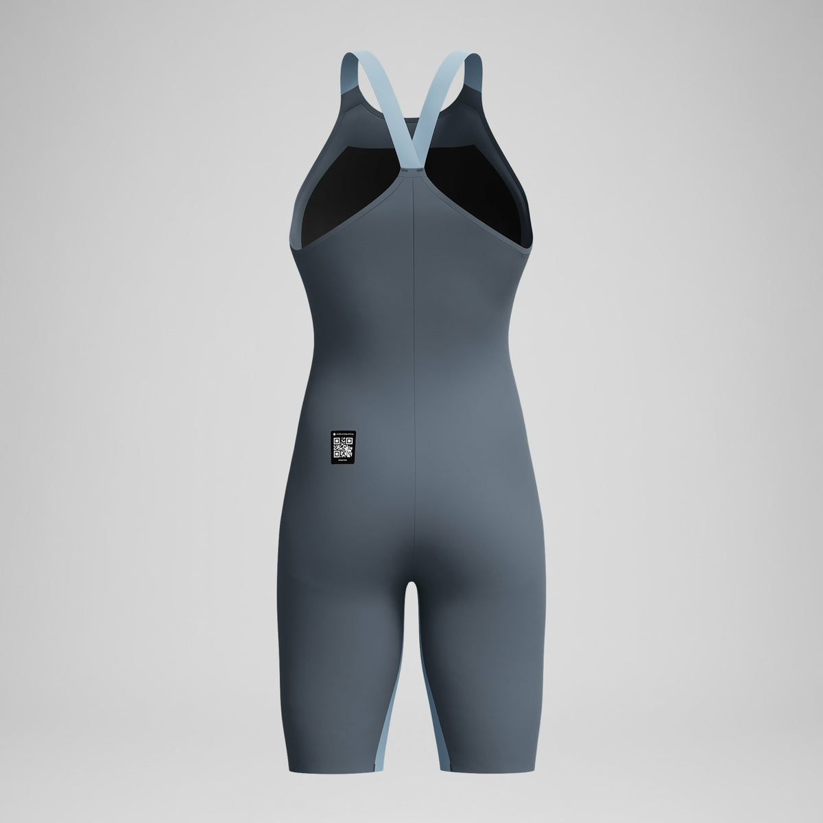 Fastskin LZR Pure Valor 2.0 Closedback Kneeskin Grey/Blue | Speedo