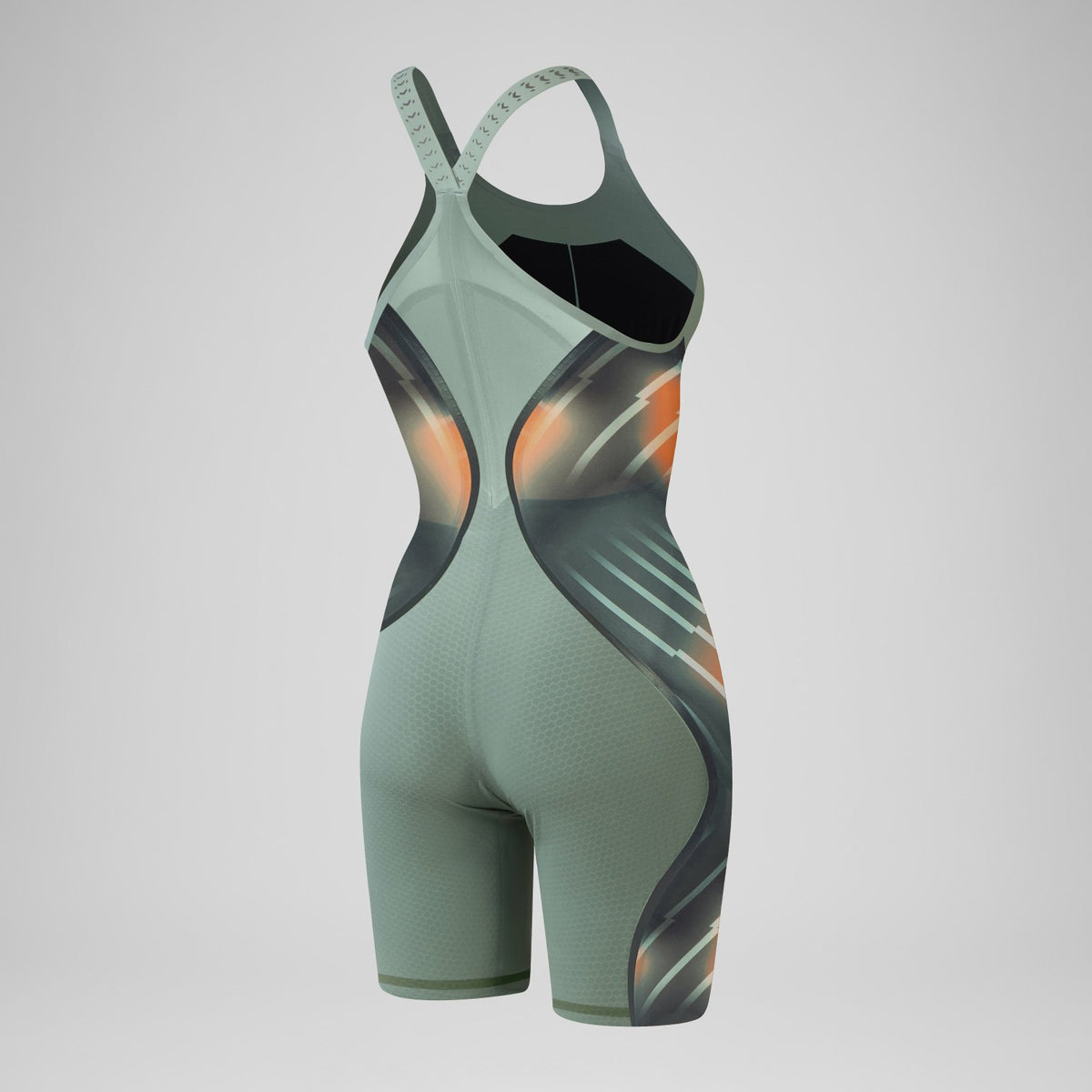 Fastskin LZR Pure Intent 2.0 Closedback Kneeskin Green/Orange | Speedo