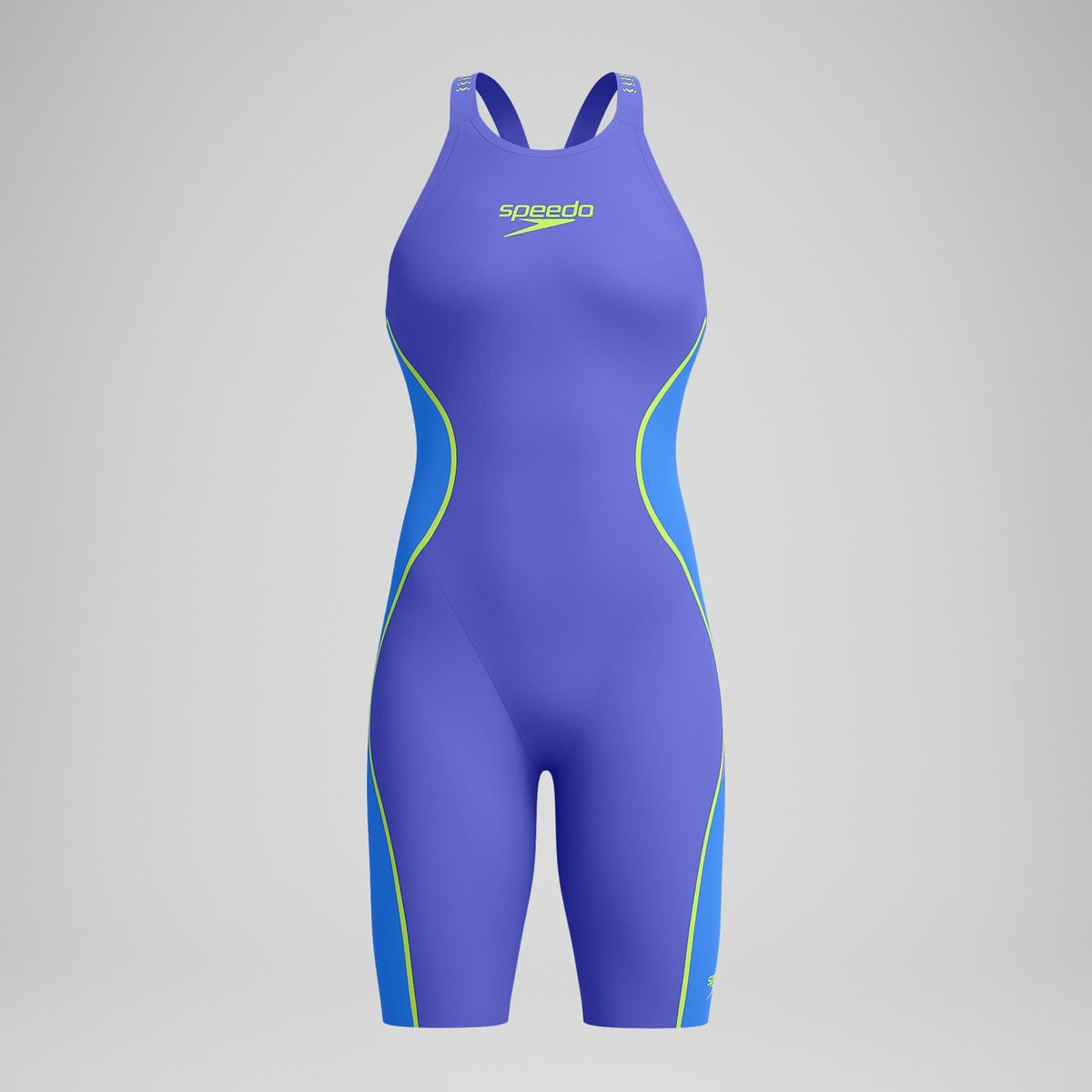 Fastskin LZR Pure Intent 2.0 Openback Kneeskin Blue/Yellow | Speedo