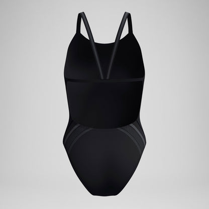 V Class Printed Active Back Swimsuit Black | Speedo