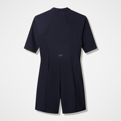 Modern Coverage Short Sleeve Legsuit Black | Speedo