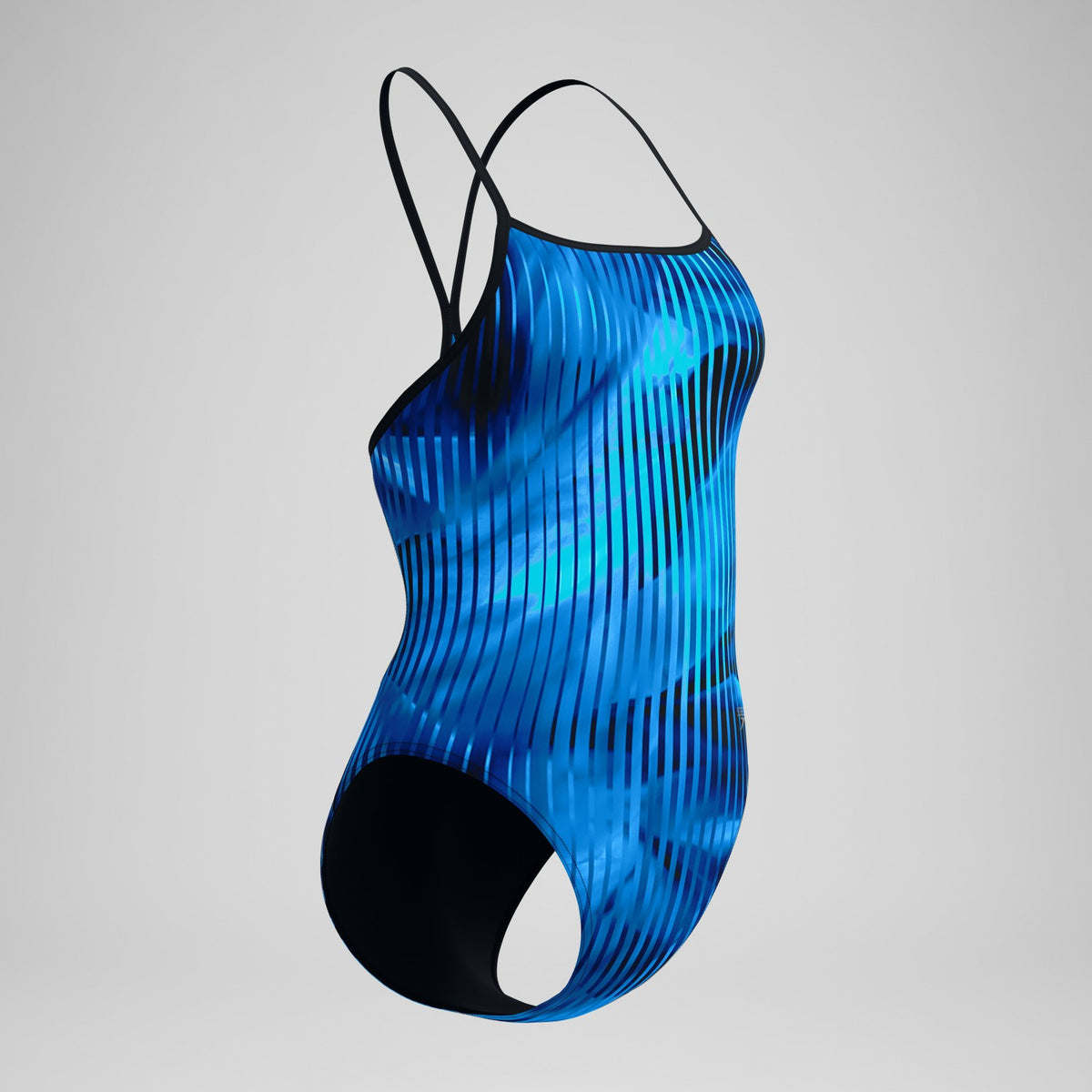 Club Training Printed Turnback Swimsuit Blue | Speedo