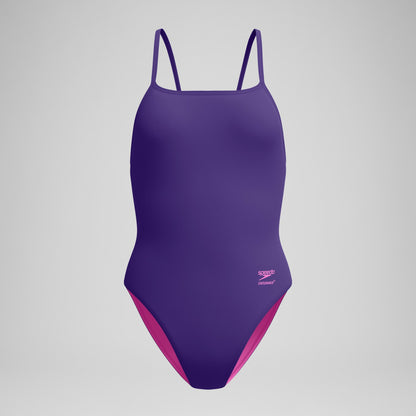 Club Training Web Back Swimsuit Purple | Speedo