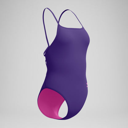 Club Training Web Back Swimsuit Purple | Speedo