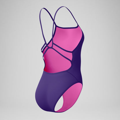 Club Training Web Back Swimsuit Purple | Speedo