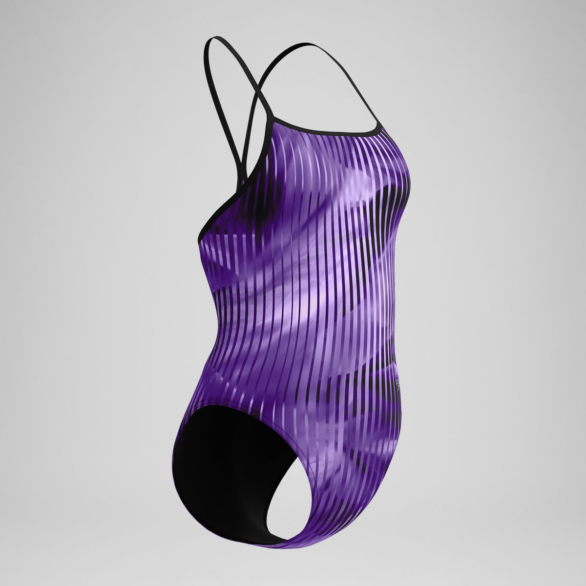 Club Training Printed Turnback Swimsuit Purple | Speedo