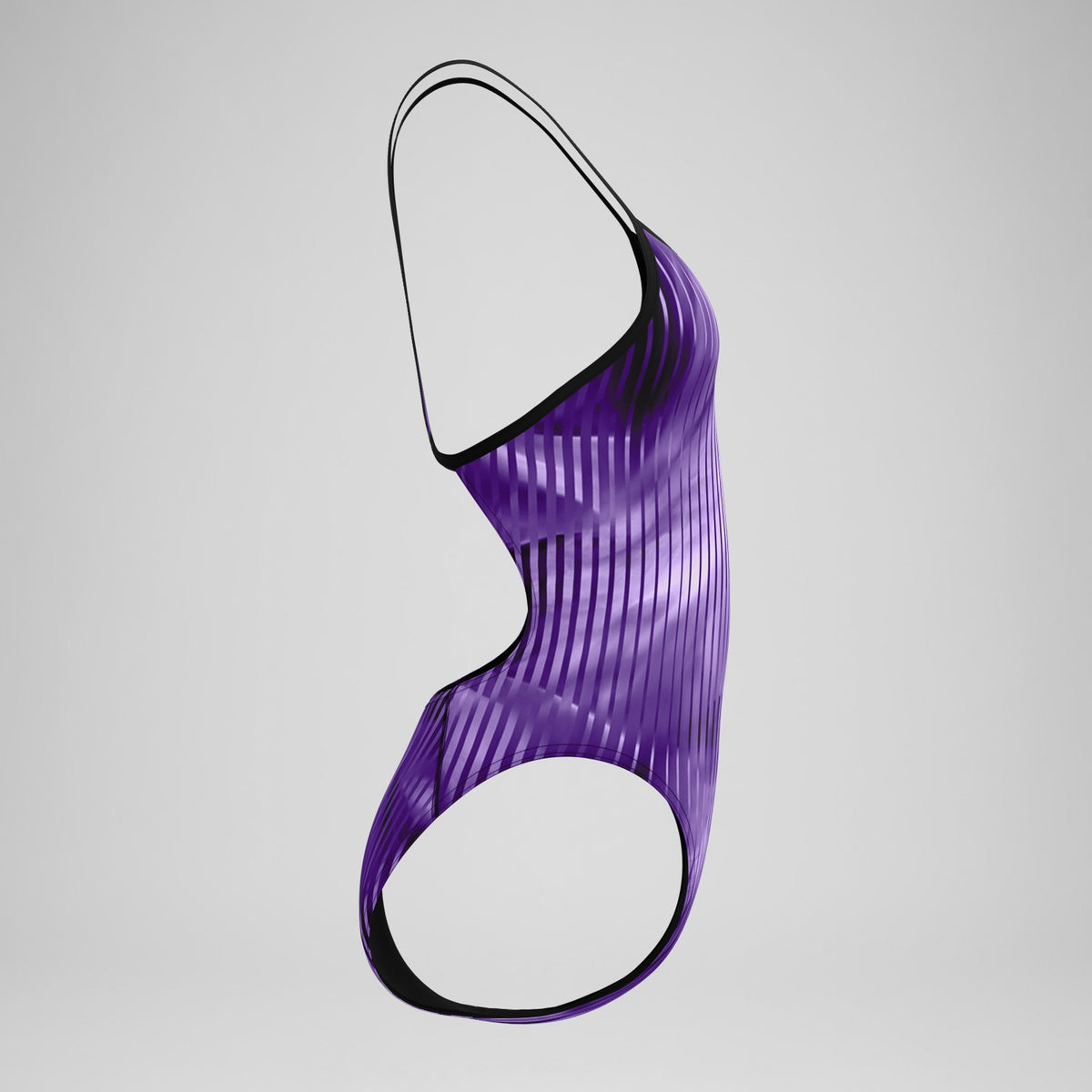 Club Training Printed Turnback Swimsuit Purple | Speedo
