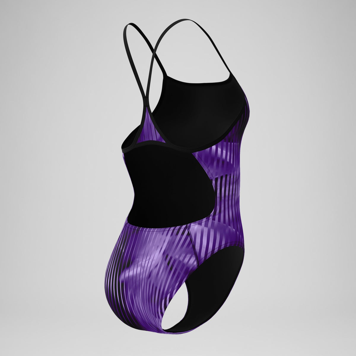 Club Training Printed Turnback Swimsuit Purple | Speedo