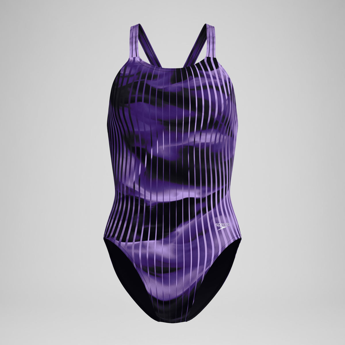 Club Training Printed Leaderback Swimsuit Purple | Speedo