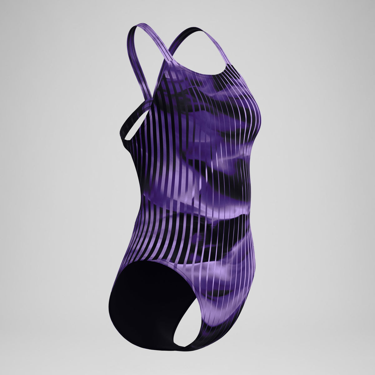 Club Training Printed Leaderback Swimsuit Purple | Speedo