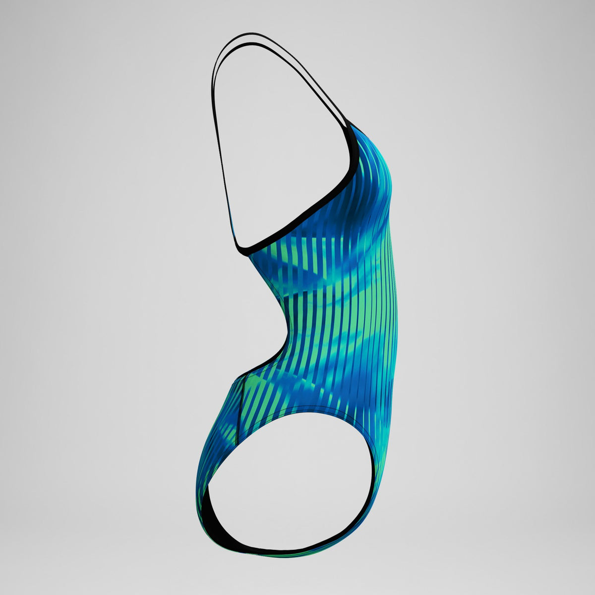 Club Training Printed Turnback Swimsuit Blue/Green | Speedo