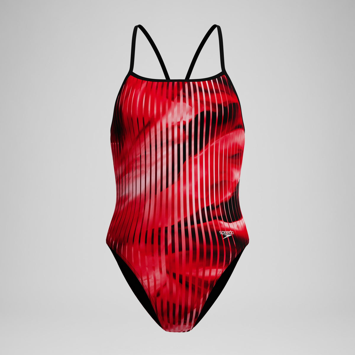 Club Training Printed Turnback Swimsuit Red | Speedo