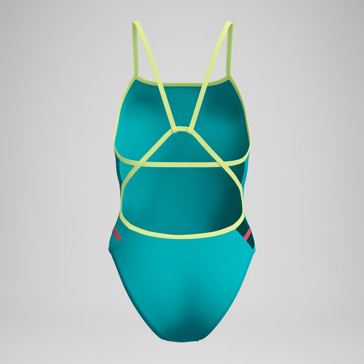 Club Training Solid Tri Back Swimsuit Green/Yellow | Speedo