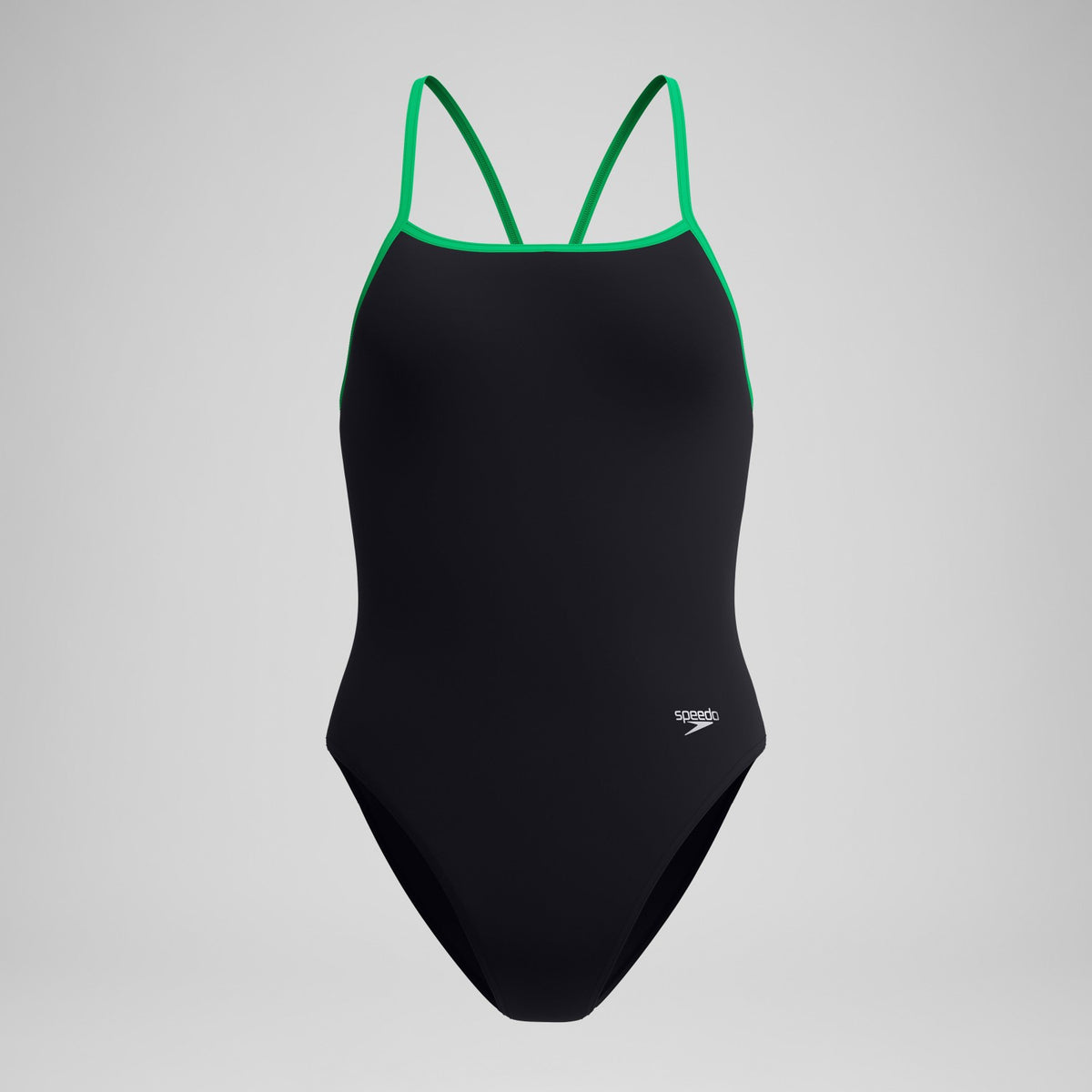 Club Training Turnback Swimsuit Black/Green | Speedo