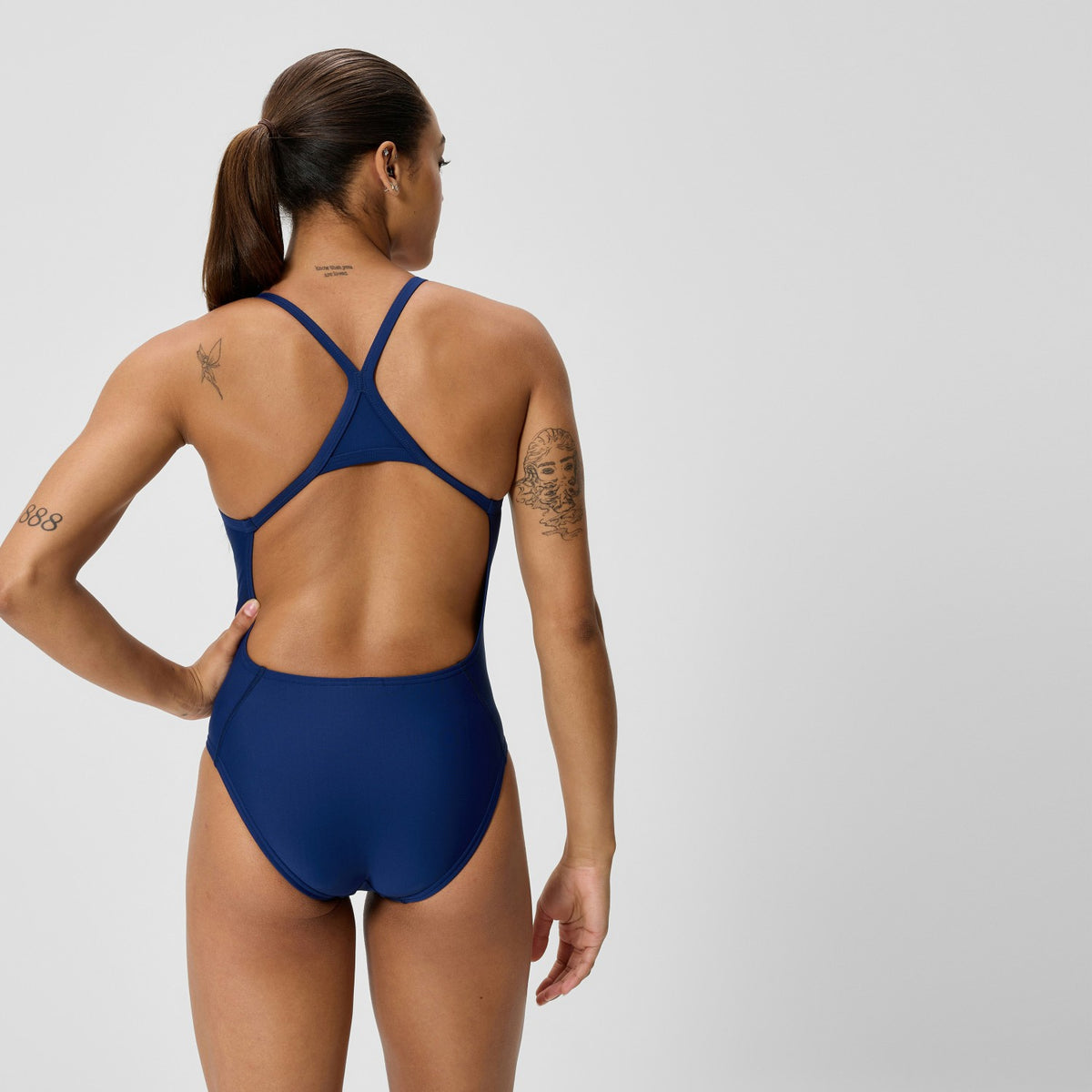 Club Training Turnback Swimsuit Navy | Speedo