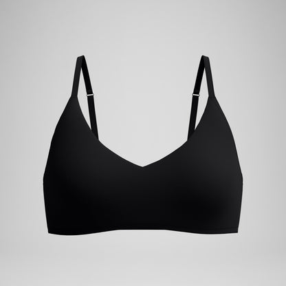 Solid Triangle Bikini Top Black | Speedo