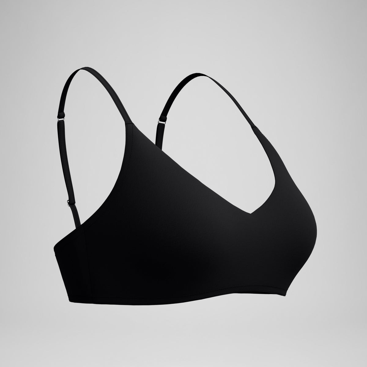 Solid Triangle Bikini Top Black | Speedo