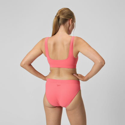 Textured Deep U-Back Bikini Coral | Speedo