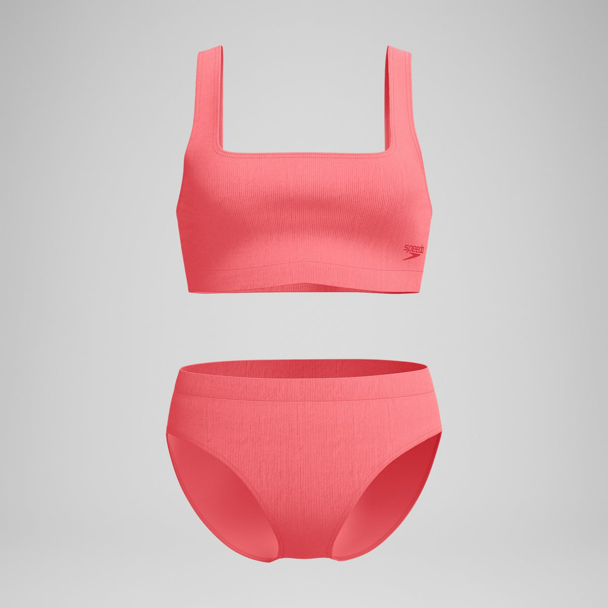 Textured Deep U-Back Bikini Coral | Speedo