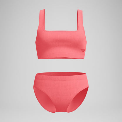 Textured Deep U-Back Bikini Coral | Speedo