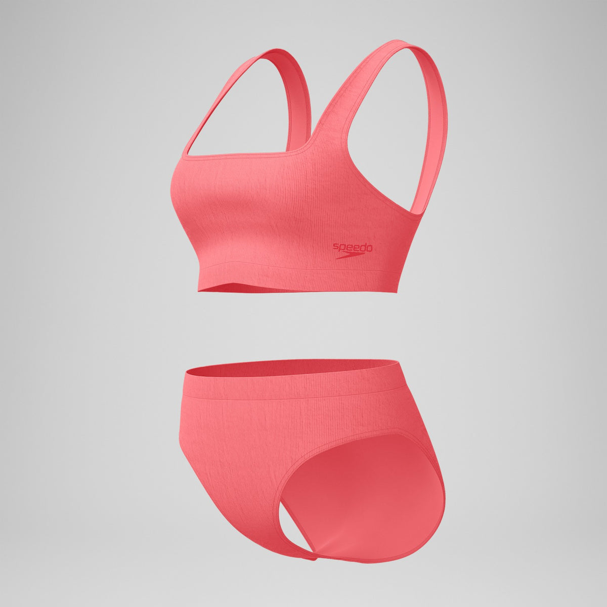 Textured Deep U-Back Bikini Coral | Speedo