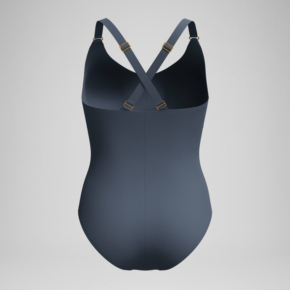 Shaping V Neck Swimsuit Grey | Speedo