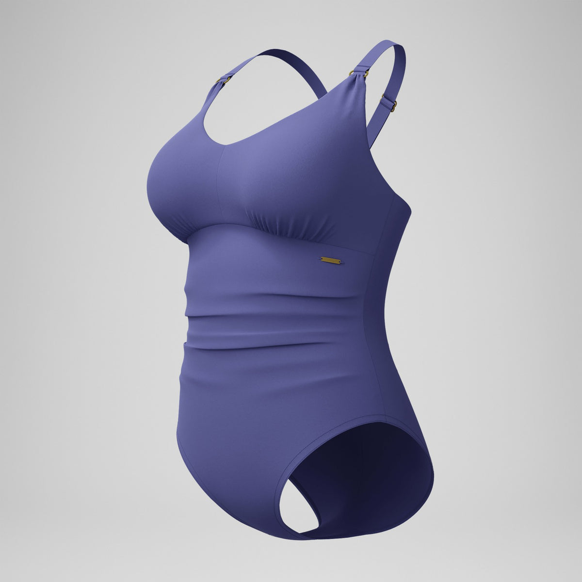 Shaping V Neck Swimsuit Blue | Speedo