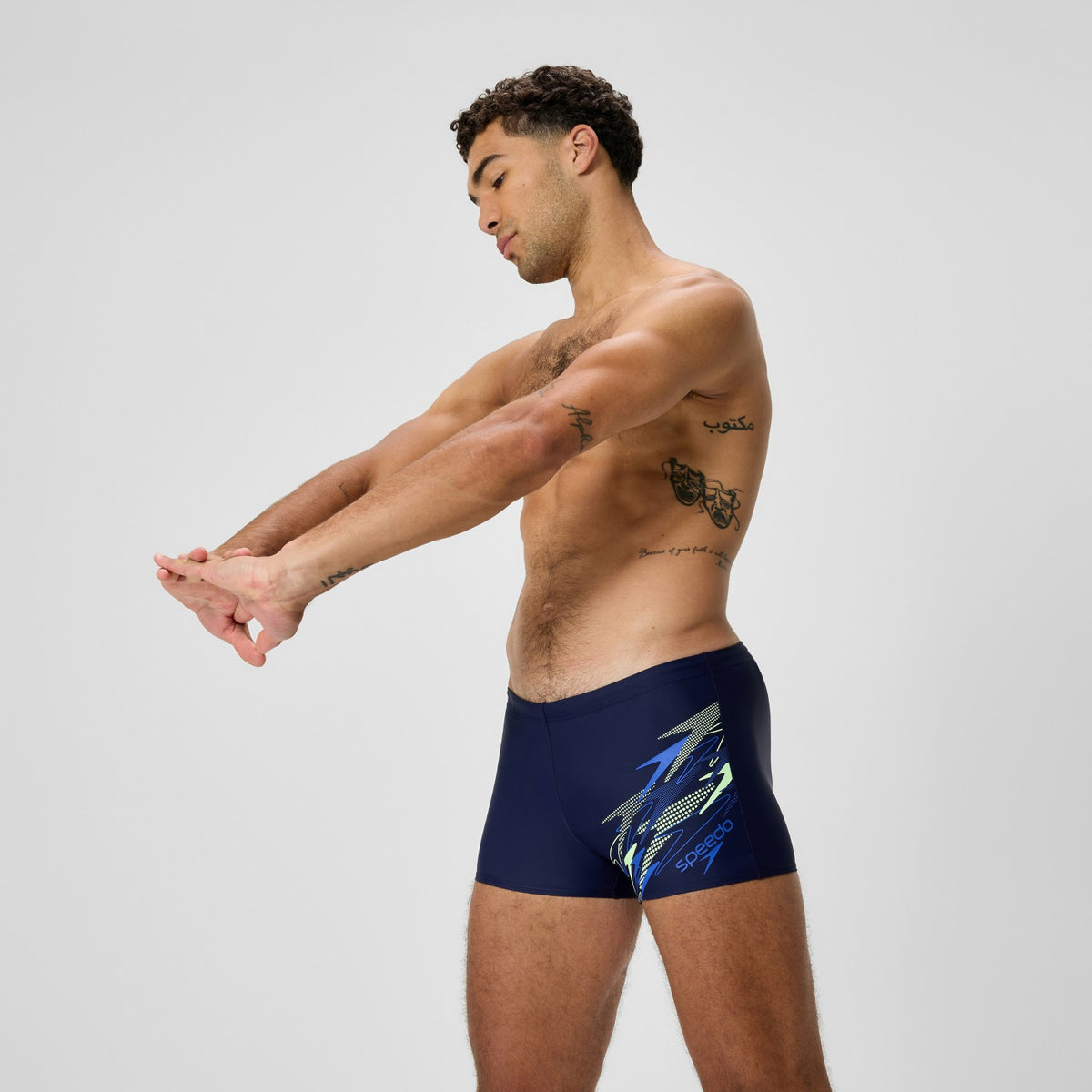 Medley Logo Aquashorts Navy/Blue | Speedo