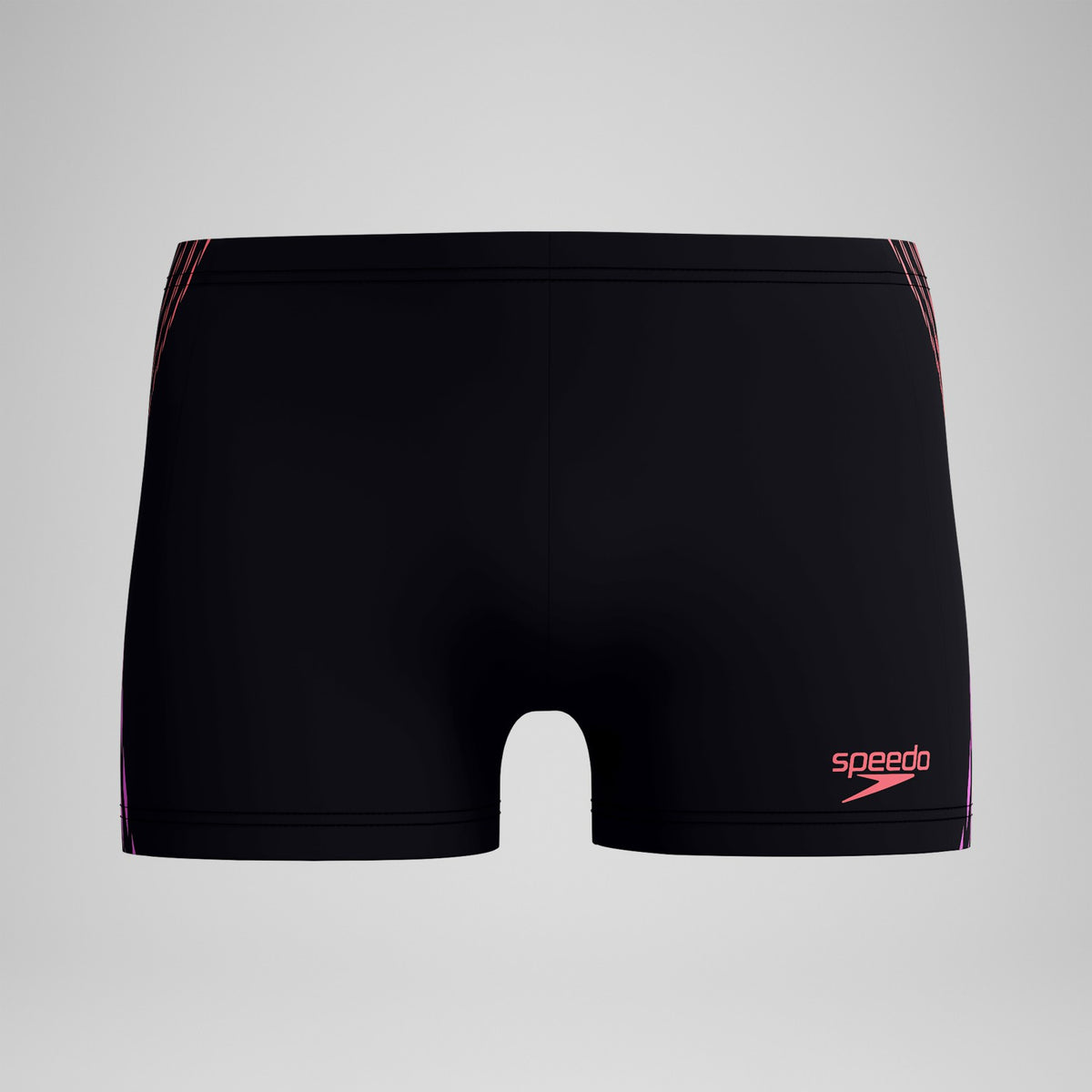 Tech Panel Aquashorts Black/Coral | Speedo