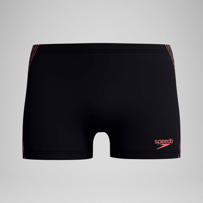 Tech Panel Aquashorts Black/Coral | Speedo