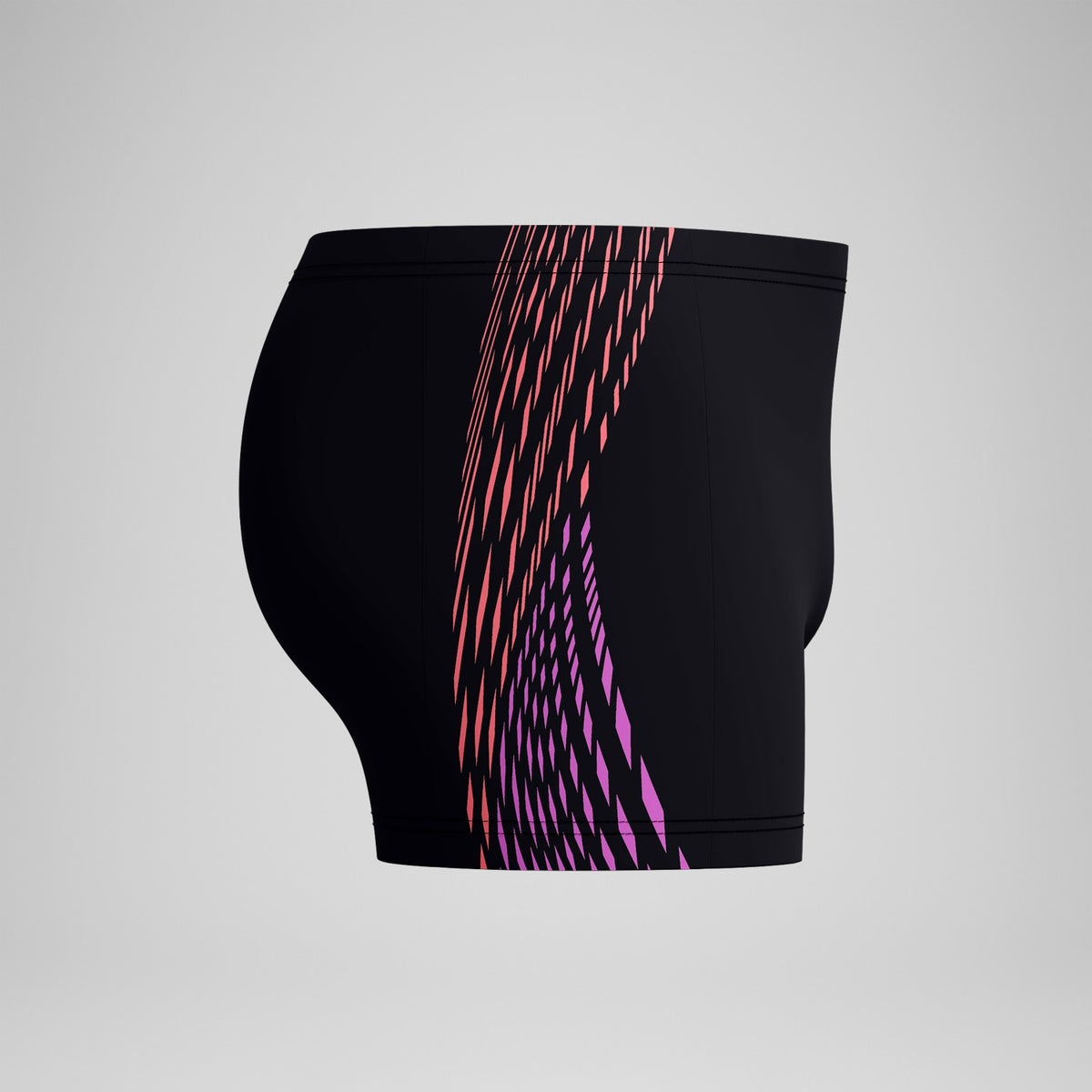 Tech Panel Aquashorts Black/Coral | Speedo