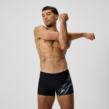 Medley Logo Aquashorts Grey/Black | Speedo