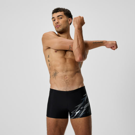 Medley Logo Aquashorts Grey/Black | Speedo