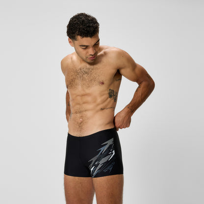 Medley Logo Aquashorts Grey/Black | Speedo