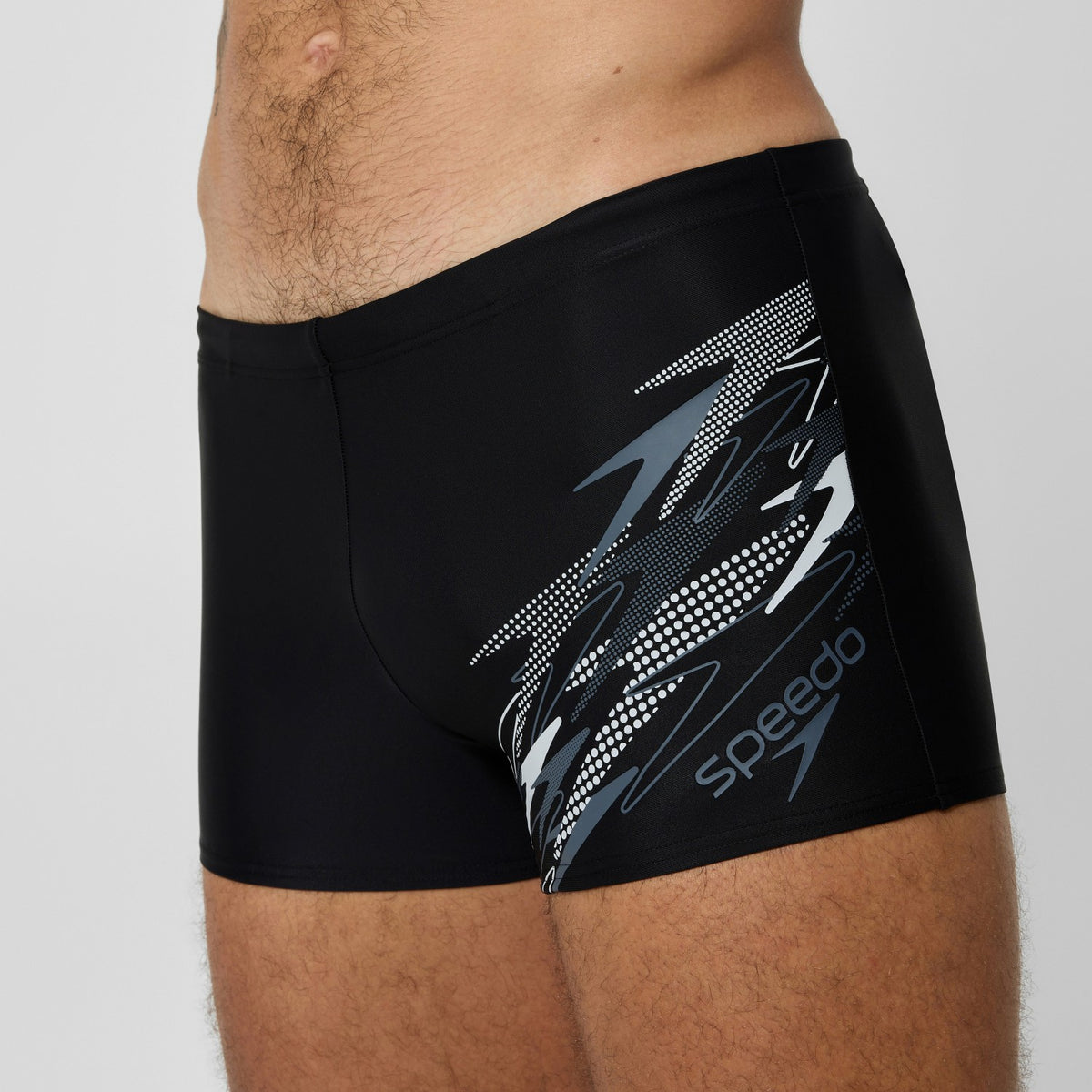 Medley Logo Aquashorts Grey/Black | Speedo