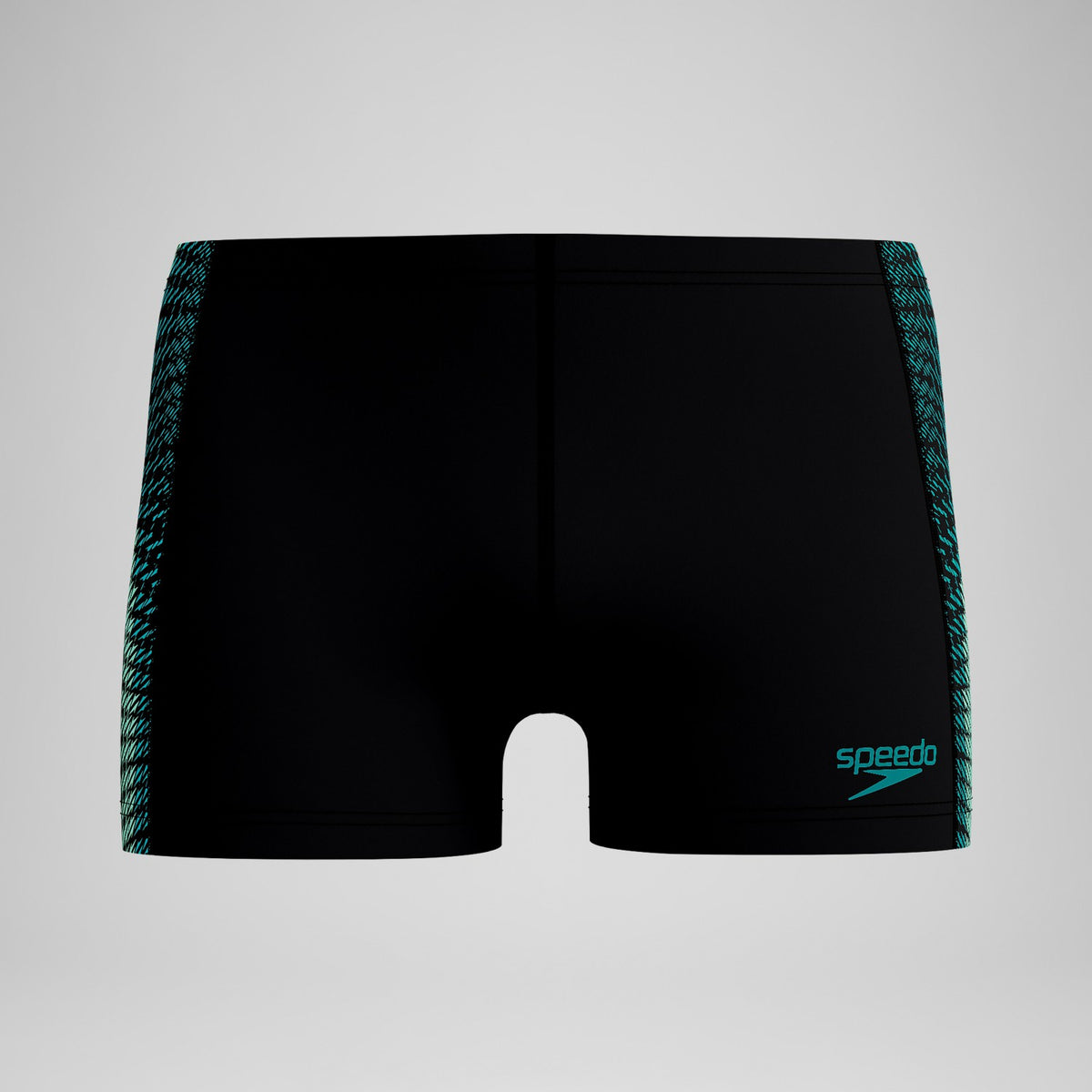 Endurance+ MAX Tech Panel Aquashorts Black/Turquoise | Speedo