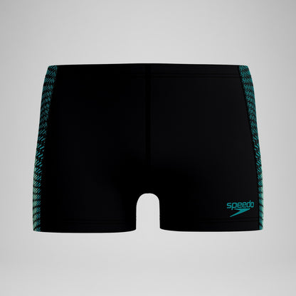 Endurance+ MAX Tech Panel Aquashorts Black/Turquoise | Speedo