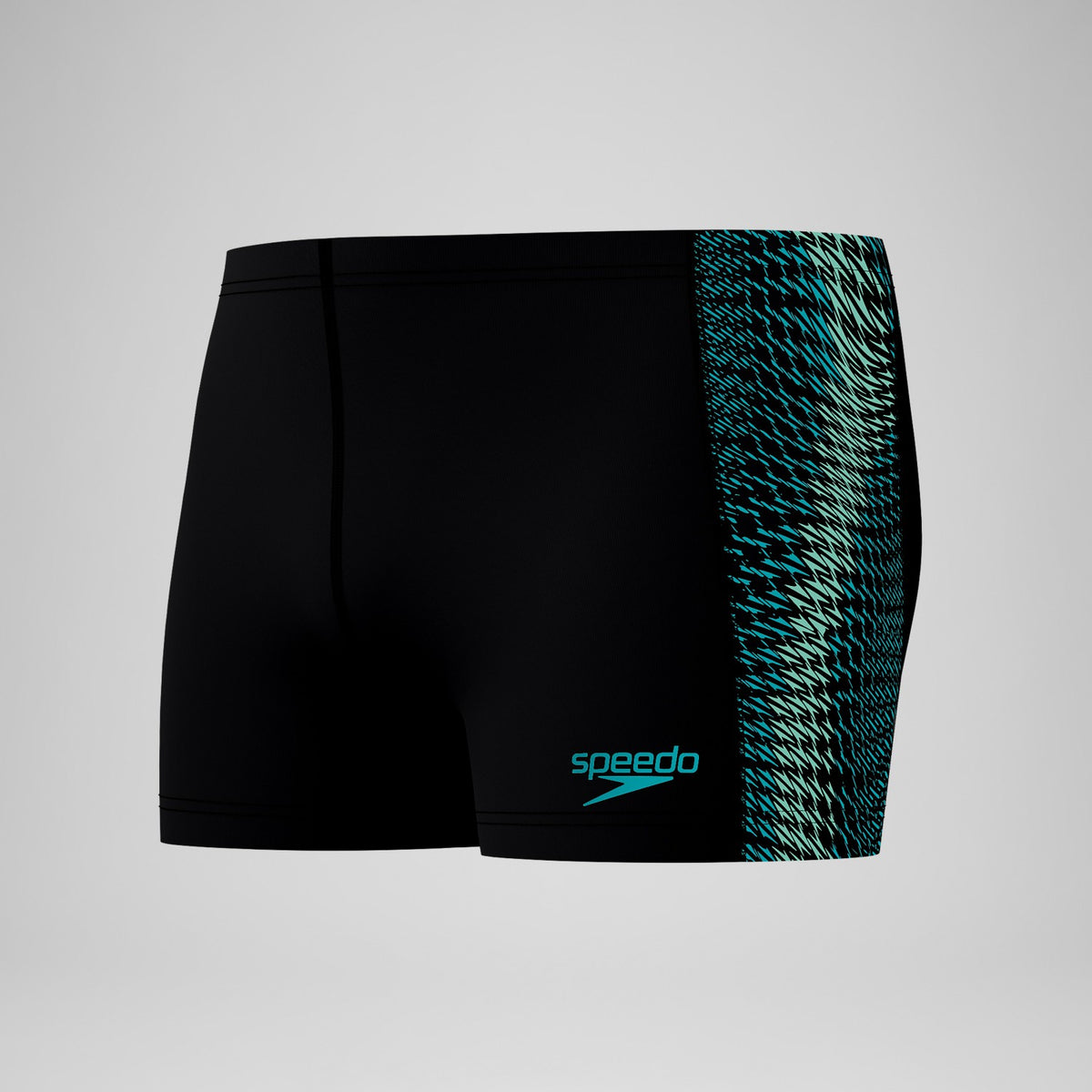 Endurance+ MAX Tech Panel Aquashorts Black/Turquoise | Speedo