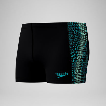 Endurance+ MAX Tech Panel Aquashorts Black/Turquoise | Speedo