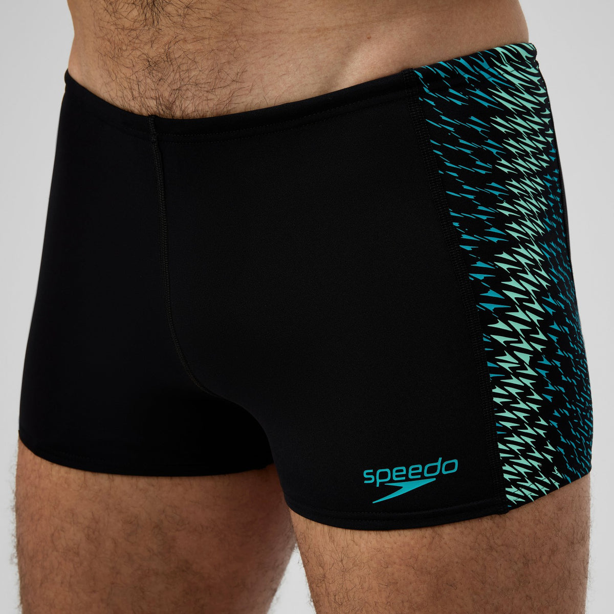 Endurance+ MAX Tech Panel Aquashorts Black/Turquoise | Speedo
