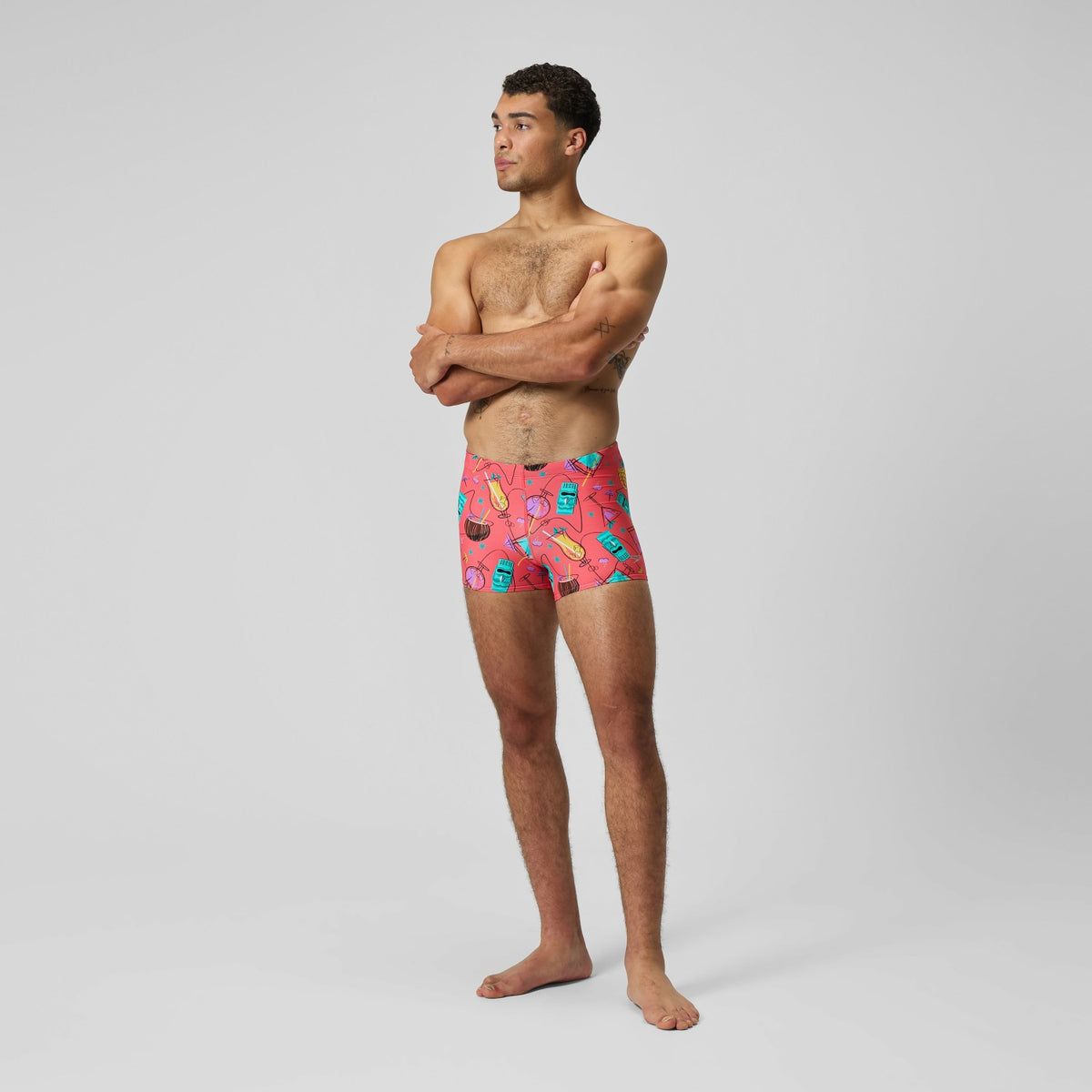 Print Beachstar Aquashorts Leg Pink | Speedo