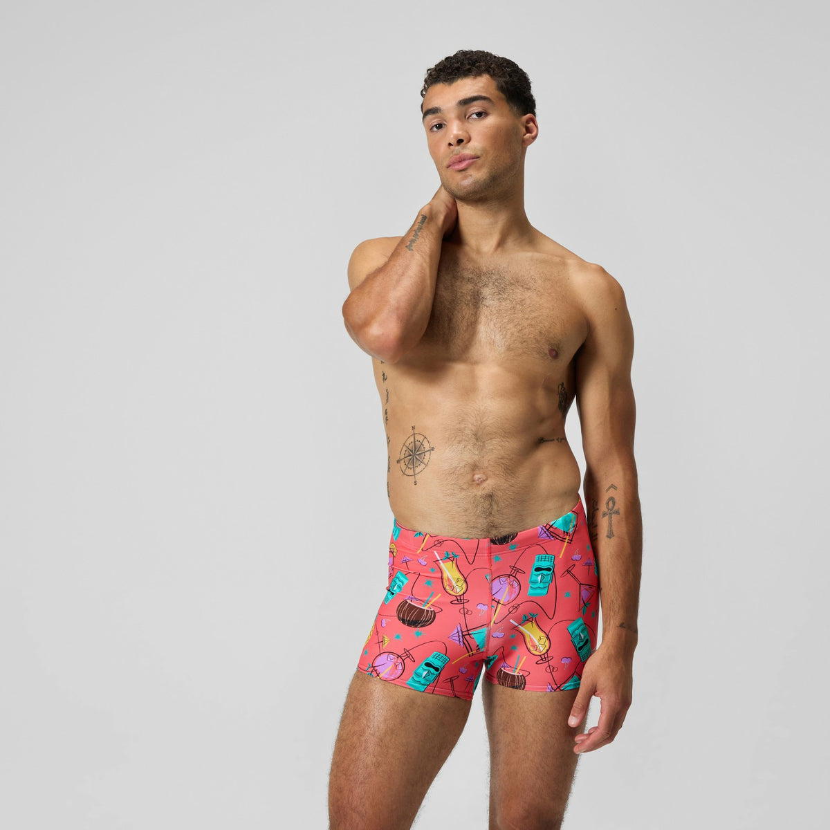 Print Beachstar Aquashorts Leg Pink | Speedo