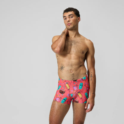 Print Beachstar Aquashorts Leg Pink | Speedo
